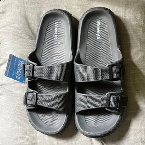 Weweya Double Buckle Cloud Slides